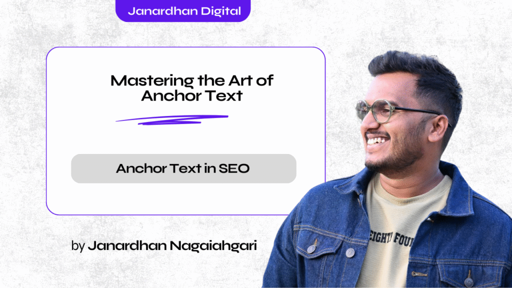 Anchor text optimization in SEO